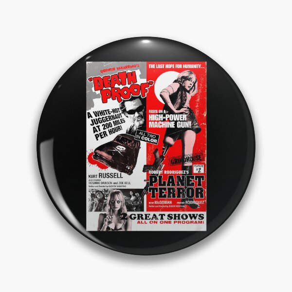 Item preview, Planet Terror Death Proof Rests On A High Power Machine Gun Robert Rodriguez's Great Shows All On One Program Classique designed and sold by KurtisTromp.