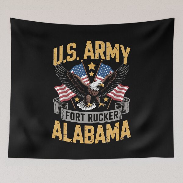 Item preview, Fort Rucker Alabama AL Vintage Military Base Veterans Day designed and sold by BakeryDozen.