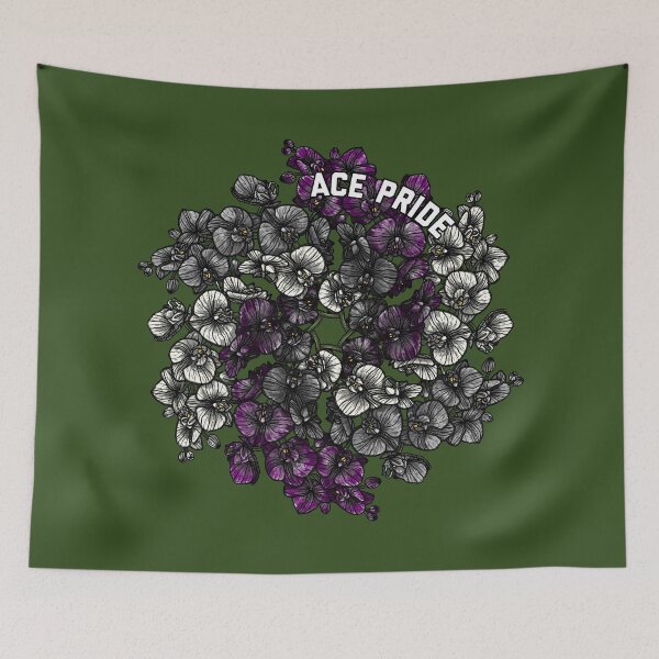 Item preview, Ace Pride Orchid Mandala  designed and sold by Art by Veya.