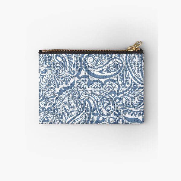 Item preview, Tear Drop Paisley-Pale Dirty Blue Two Tonal designed and sold by Fabricatemyart.