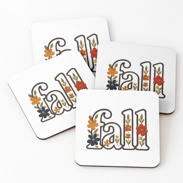 Item preview, Floral "Fall" Wording | Autumn Flower Applique Design designed and sold by Colorful-Garden.