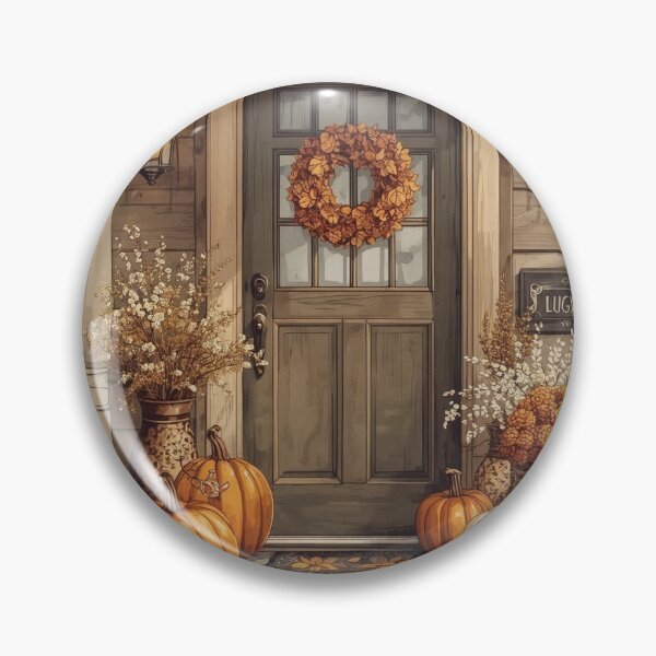 Item preview, Autumn Porch – Cottagecore Pumpkin Haven designed and sold by Deezyned.