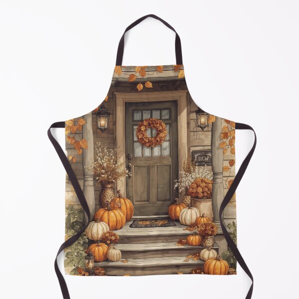 Item preview, Autumn Porch – Cottagecore Pumpkin Haven designed and sold by Deezyned.