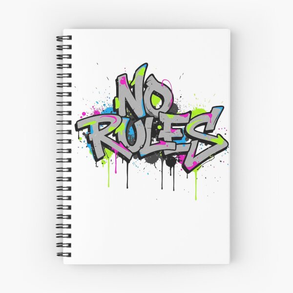 Item preview, NO RULES Graffiti Streetwear Typography – Raw Urban Rebellion Design designed and sold by Happyfreedom.