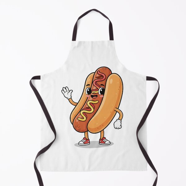 Item preview, A happy hot dog mascot designed and sold by KinnearDesign.