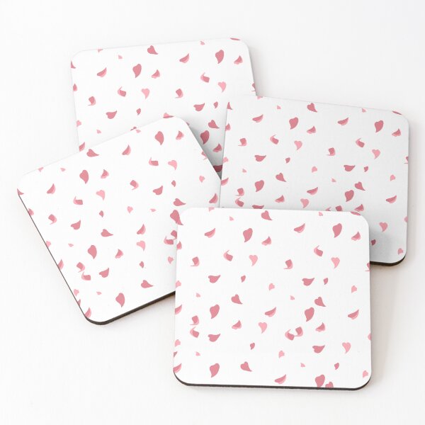 Item preview, Falling Heart Petals Pattern – Romantic Pink Aesthetic designed and sold by Infinite drip.