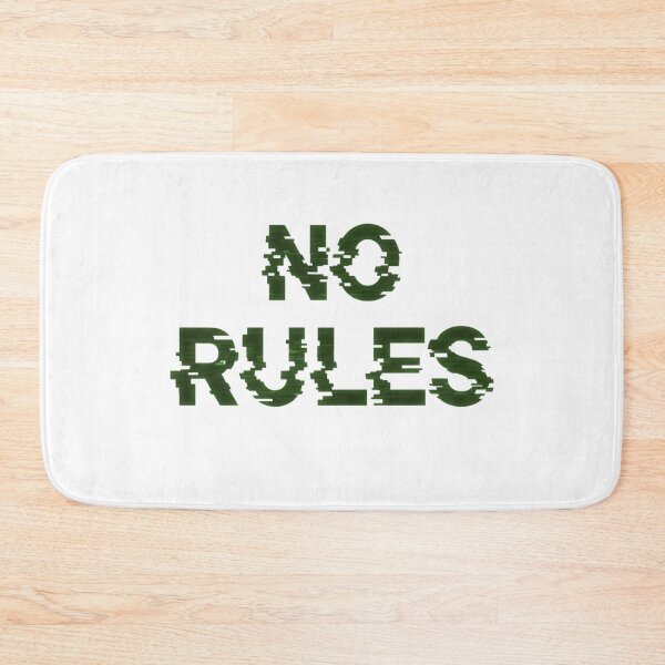 Item preview, NO RULES Glitch Typography – Futuristic Cyberpunk Streetwear Design designed and sold by Happyfreedom.