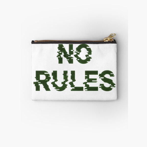 Item preview, NO RULES Glitch Typography – Futuristic Cyberpunk Streetwear Design designed and sold by Happyfreedom.