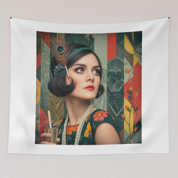Item preview, Roaring Twenties Revival – Vintage Glamour Meets Modern Art designed and sold by ForeverPrintsOK.