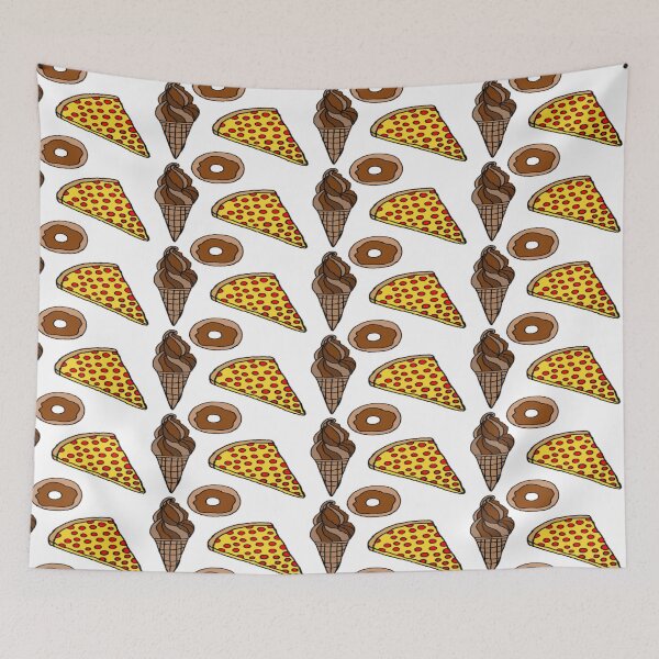 Item preview, Pizza And Ice-cream and Donut designed and sold by Rainbowland123.