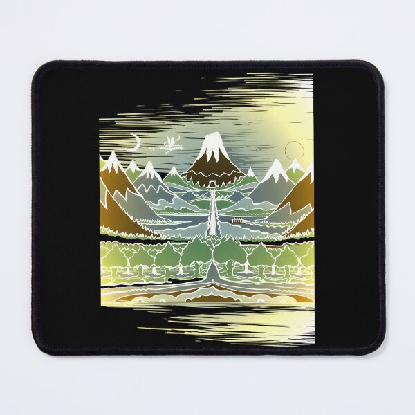 Item preview,  A Halflings Journey On A Mountain Path Through An Elven Wood In The Style designed and sold by KalethFerrer.