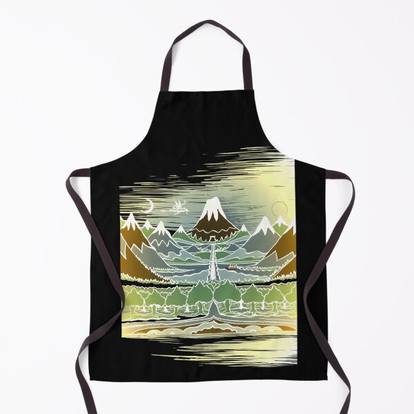 Item preview, A Halflings Journey On A Mountain Path Through An Elven Wood In The Style designed and sold by KalethFerrer.