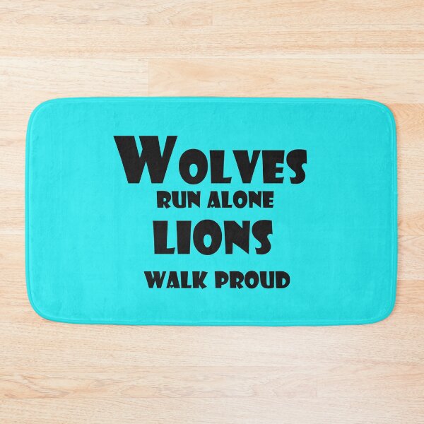Item preview, Wolves Run Alone, Lions Walk Proud – Alpha Mindset Quote Design designed and sold by ArtNestVerse.