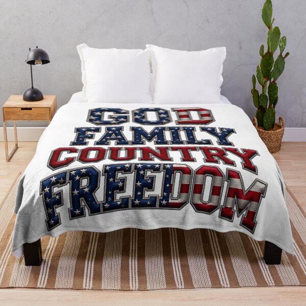 Item preview, God Family Country Freedom USA Flag Patriotic Christian American Pride Design designed and sold by ArtDesignTp.