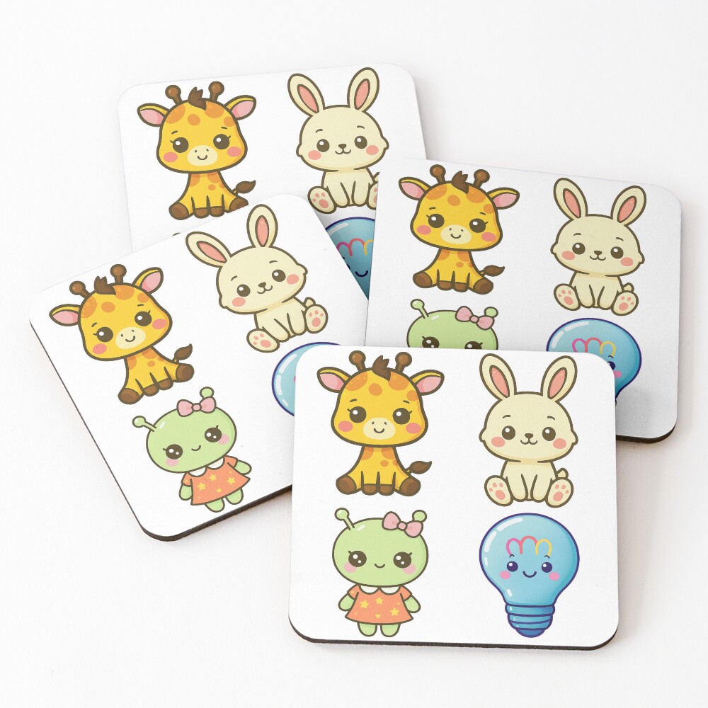 Item preview, Coasters (Set of 4) designed and sold by PRINTARTLAB2025.