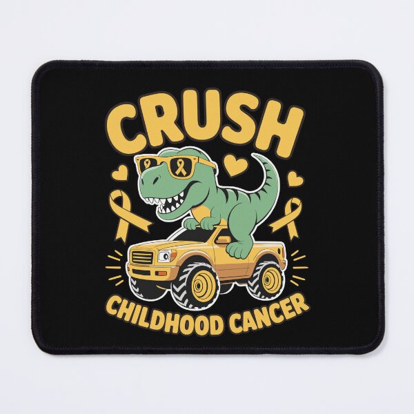 Item preview, Crush Childhood Cancer – Dinosaur Monster Truck Awareness designed and sold by haitrieuic96.