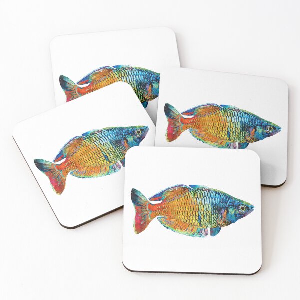 Item preview, A Colorful Rainbow Fish designed and sold by Sharon Cummings Art.