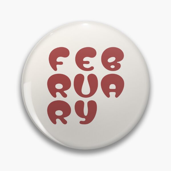 Item preview, Playful February Bubble Typography Design designed and sold by trepiu.