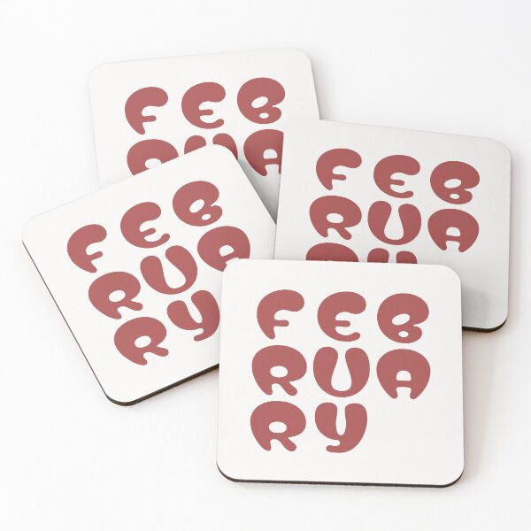 Item preview, Playful February Bubble Typography Design designed and sold by trepiu.