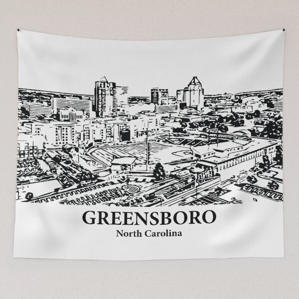 Item preview, Greensboro - North Carolina designed and sold by Lakeric Cityscapes.