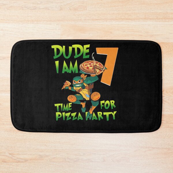 Item preview, Mademark x Teenage Mutant Ninja Turtles - Dude I Am 7 Years Old Mikey Pizza Birthday Party designed and sold by AylaBecker1.