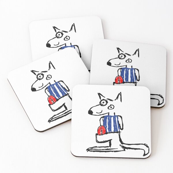 Item preview, North Melbourne Kangaroos Logo Drawing designed and sold by mattdoesartgood.