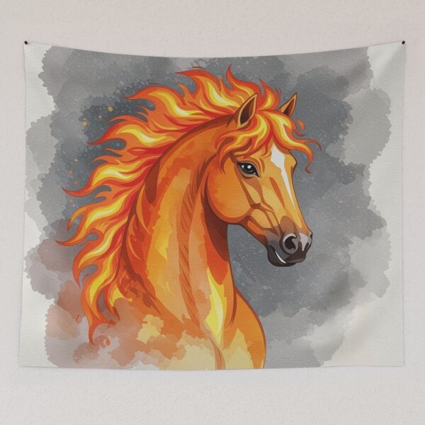Item preview, Fiery Horse designed and sold by Gabriela McDaniel.