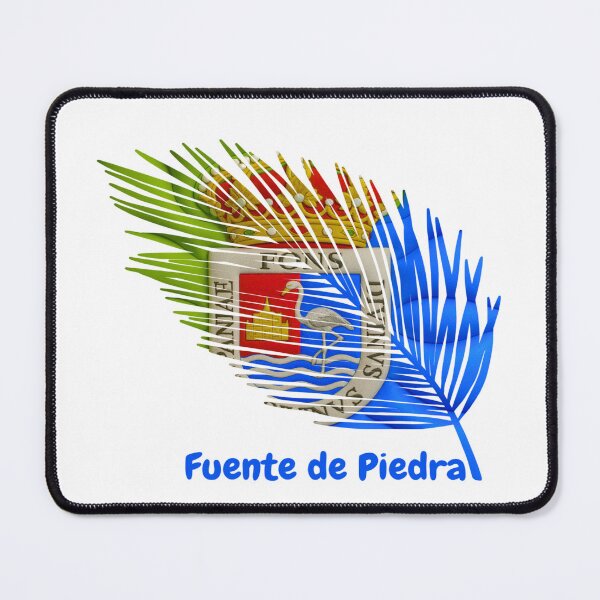 Item preview, Abstract Flag of Fuente de Piedra – Feather Shape Design designed and sold by ArteJorge48.