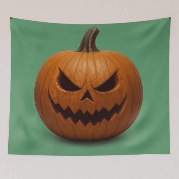 Item preview, Scary looking realistic pumpkin designed and sold by AJTees99.