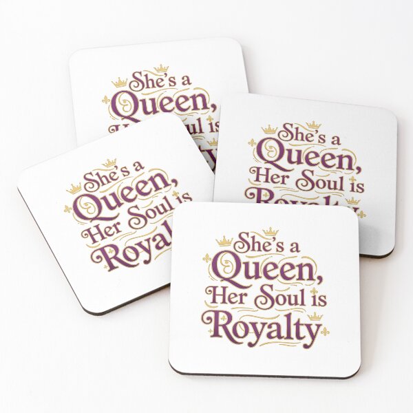 Item preview, She’s a Queen, Her Soul is Royalty – Inspirational Quote Design designed and sold by Rockz-Fashion.