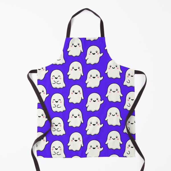Item preview, Purple Texture CUTE and Adorable GHOST waving Happy Kawaii Halloween designed and sold by DibujandoPorfa.
