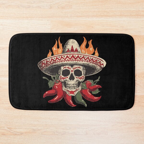 Item preview, Sugar Skull with Chilli Peppers designed and sold by VelvetRoom.
