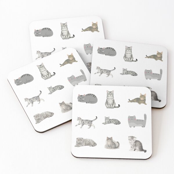 Item preview, Grey tabby cat pack designed and sold by BritishDelights.