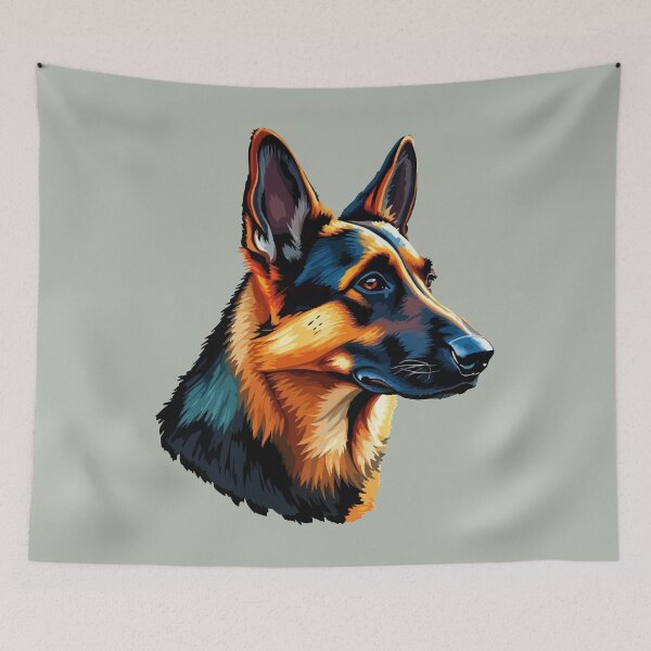 Item preview, Guardian Gaze: The Noble German Shepherd 1 designed and sold by KingdomArt101.