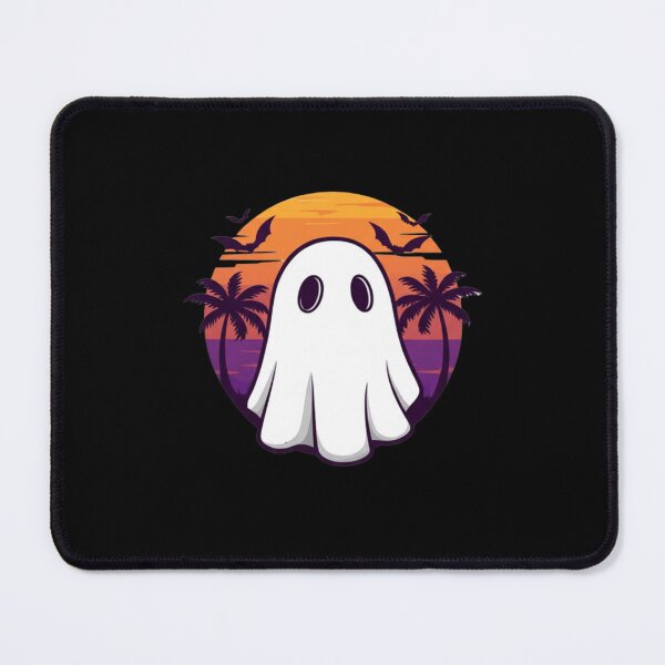 Item preview, Ghost Bear – Funny Cartoon Bear in Ghost Costume, Retro Halloween Sunset designed and sold by ColorSplash123.