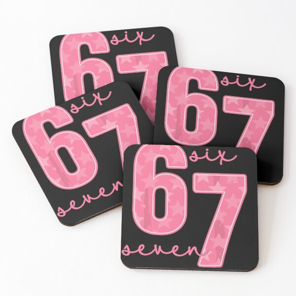 Item preview, Six and Seven – Cute Pink Star Number designed and sold by haitrieuic96.