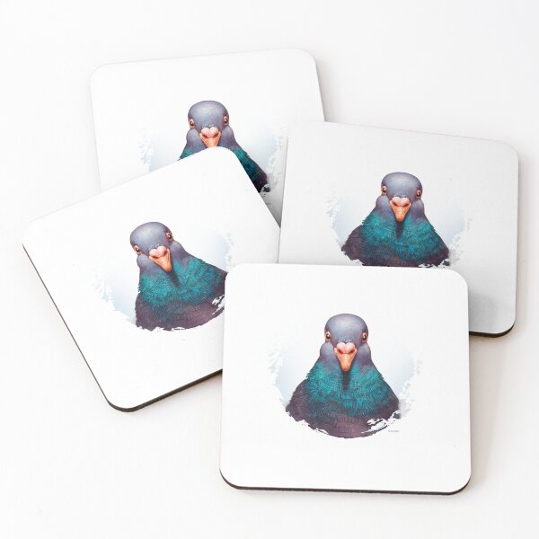 Item preview, Extreme Close-Up Silly Pigeon – Funny Bird Art for Animal Lovers designed and sold by SOFAGIRL COLLECTIONS.
