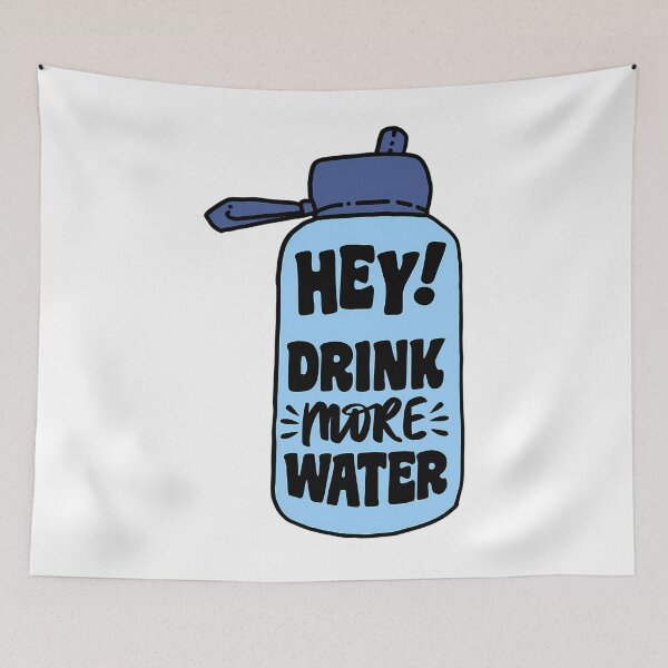 Item preview, Drink More Water Water Bottle designed and sold by OraHaley.