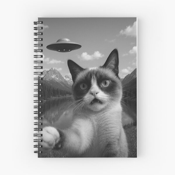 Item preview, Cat Selfie with Alien UFO Funny Cat Gifts for Men Women Tank Top designed and sold by tara3amran.