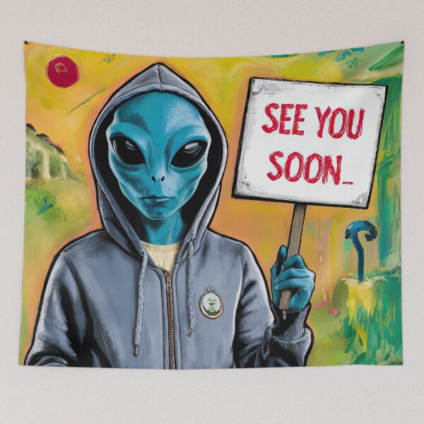 Item preview, Alien placard designed and sold by Colin Bentham.