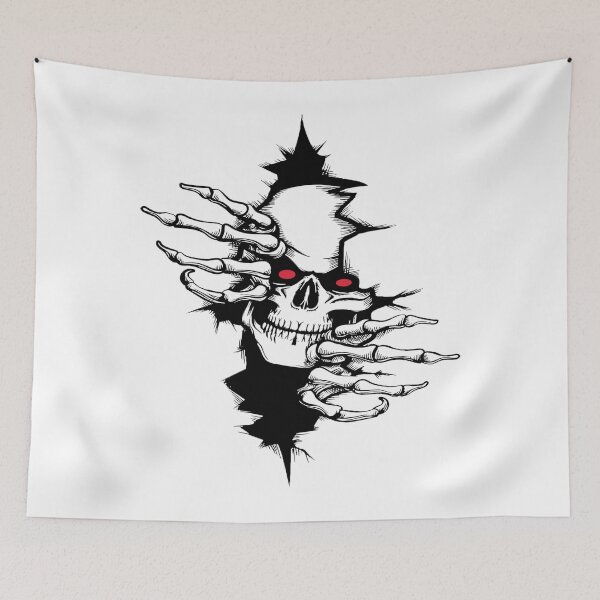 Item preview, skull and bones tear the space visit on halloween day designed and sold by TristianMorar.