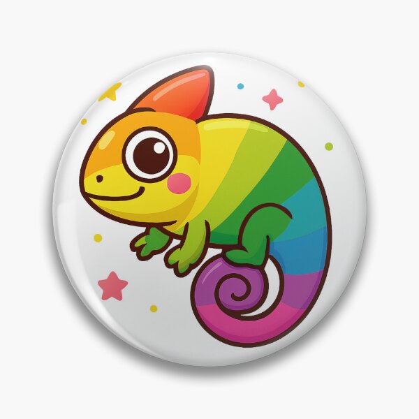 Item preview, Multicolored chameleon designed and sold by PRINTARTLAB.