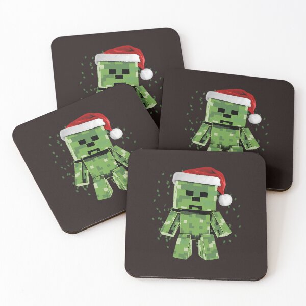 Item preview, Green Creeper With Santa Hat designed and sold by GregorDaniel.