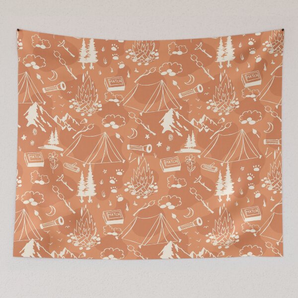 Item preview, Hiking Camping Activity Pattern designed and sold by Farissa Designs.