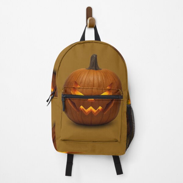Item preview, Scary looking realistic pumpkin with litten eyes designed and sold by AJTees99.
