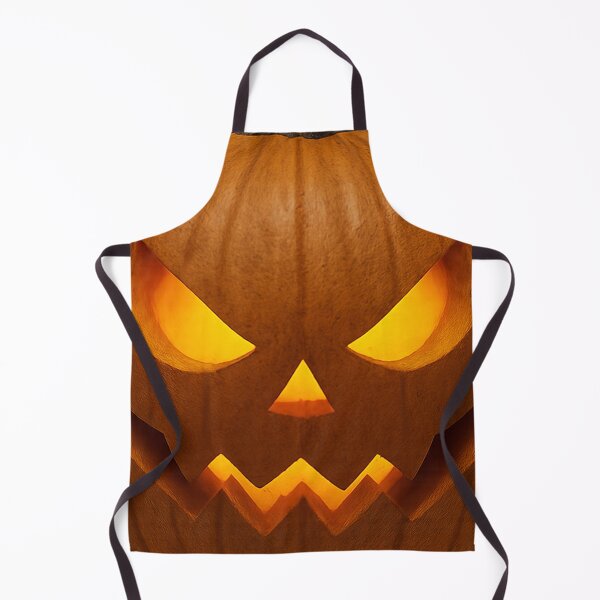 Item preview, Scary looking realistic pumpkin with litten eyes designed and sold by AJTees99.