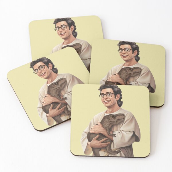 Item preview, Jeff Goldblum and a Dinosaur designed and sold by MattBStickers.