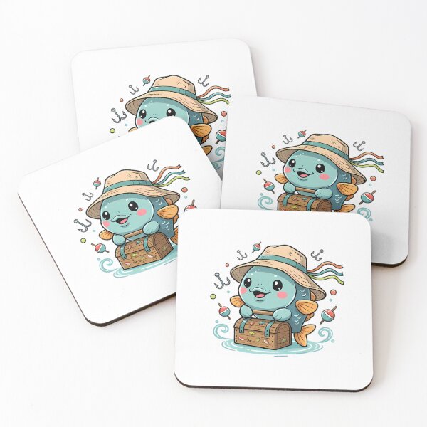 Item preview, Kawaii Fisherman Fish designed and sold by Linework Studio.