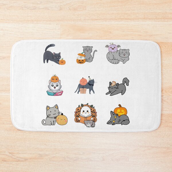 Item preview, Grey tabby Halloween pumpkin cat pack designed and sold by BritishDelights.