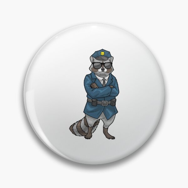 Artikelvorschau, Waschbär Polizist Sonnenbrille Polizei entworfen und verkauft von Snabdesign84.